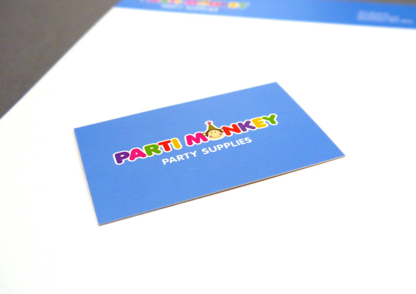 Parti Monkey Business Card